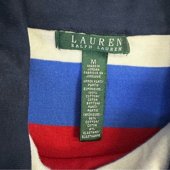 Lauren Ralph Lauren Color Block Dress with Rope Style Belt - Size M - Picture 12 of 15